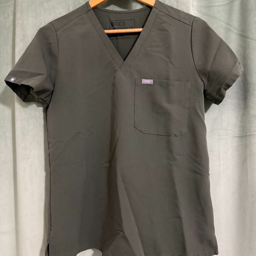 Figs Catarina One-Pocket Women's Scrub Top - XS - Moss